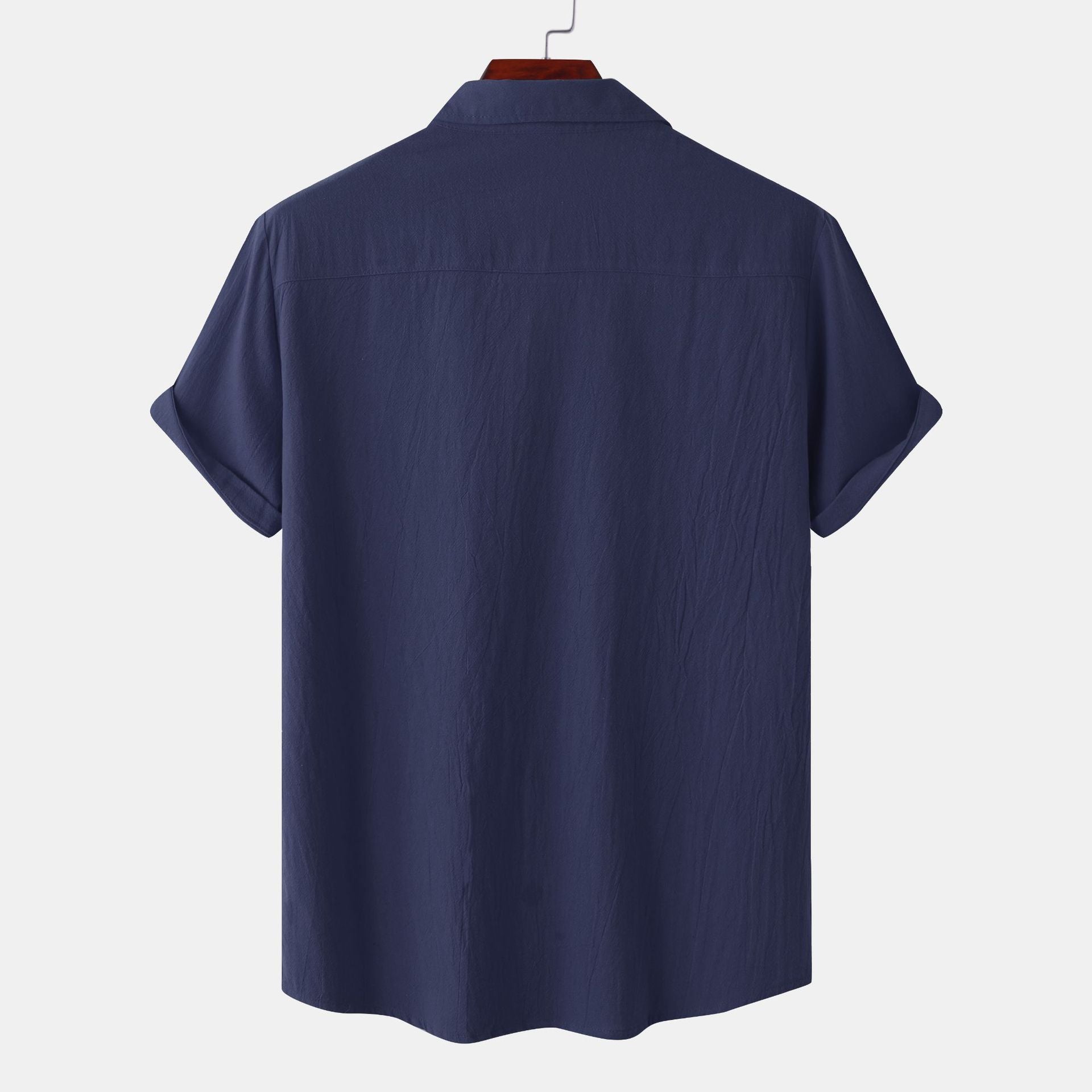 New Cotton And Linen Short-Sleeved Shirts