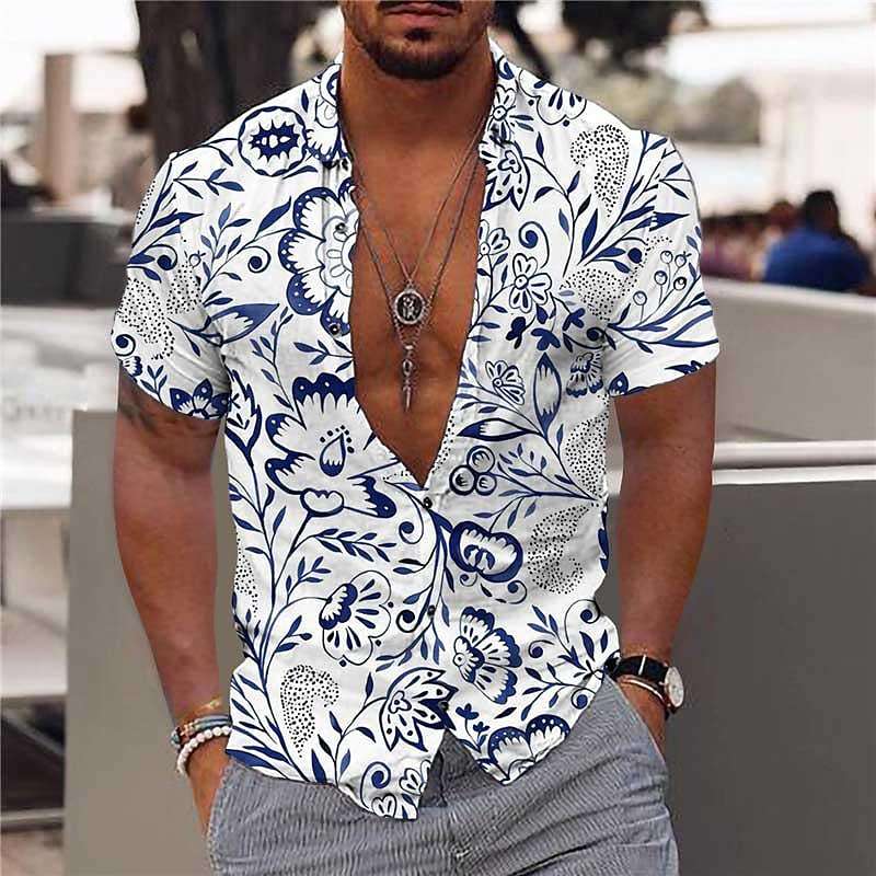 Men's Hawaiian Polo Holiday Shirts - All