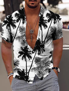Men's Hawaiian Polo Holiday Shirt - C
