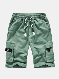 Drawstring Chino Cargo Shorts