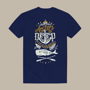 Anchor Deep Your Soul To Keep In These Deep Blue Seas Printed Men's T-shirt