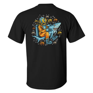 Shark Ride Printed Men's T-shirt