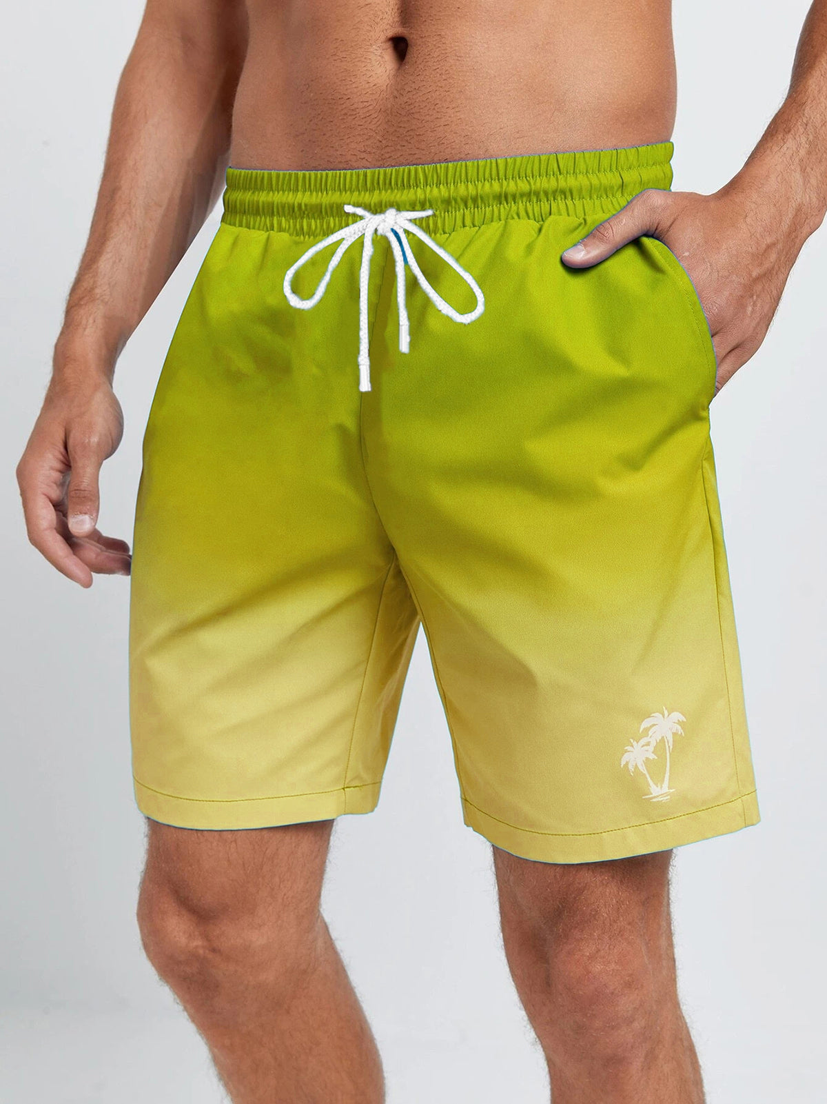 Men's Hawaiian Coconut Print Comfort Shorts