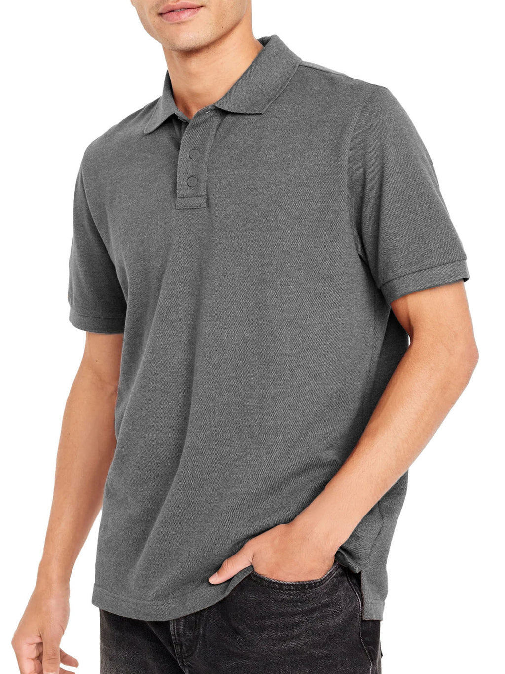 Men's Casual Lapel Button-Down Short Sleeve POLO Shirt-Tomanvery