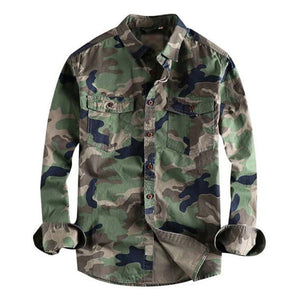 MEN'S WASHED CAMO CARGO SHIRT 88116439M