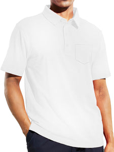 Men's Casual Business Lapel Pocket Polo Shirt-Tomanvery