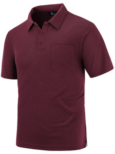 Men's Casual Business Lapel Pocket Polo Shirt-Tomanvery