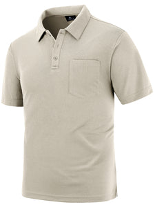 Men's Casual Business Lapel Pocket Polo Shirt-Tomanvery