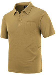 Men's Casual Business Lapel Pocket Polo Shirt-Tomanvery