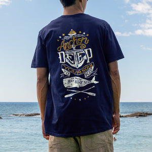 Anchor Deep Your Soul To Keep In These Deep Blue Seas Printed Men's T-shirt