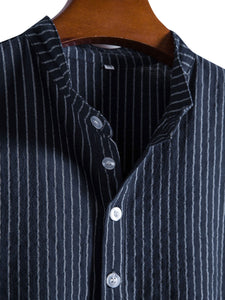 Man striped Henley Shirts