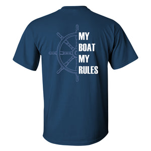 My Boat My Rules Printed Men's T-shirt