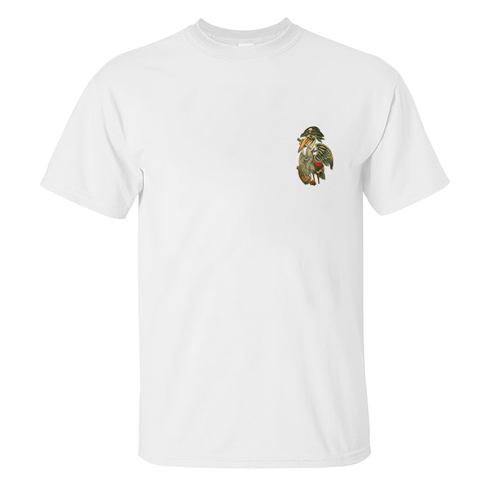 Pirate Pelican Printed Men's T-shirt