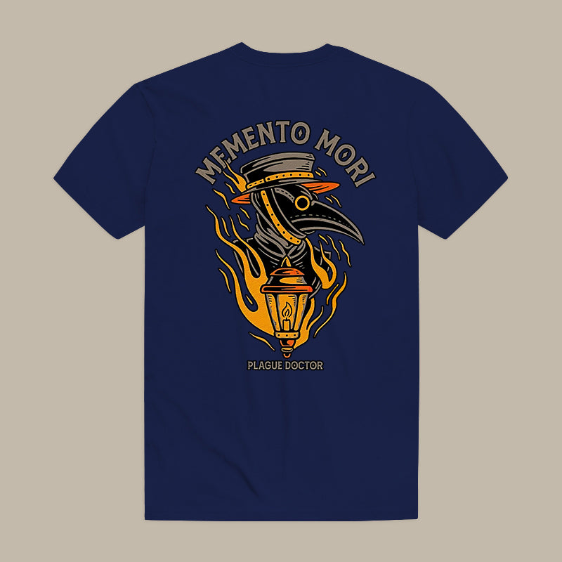 Memento Mori Plague Doctor Printed Men's T-shirt