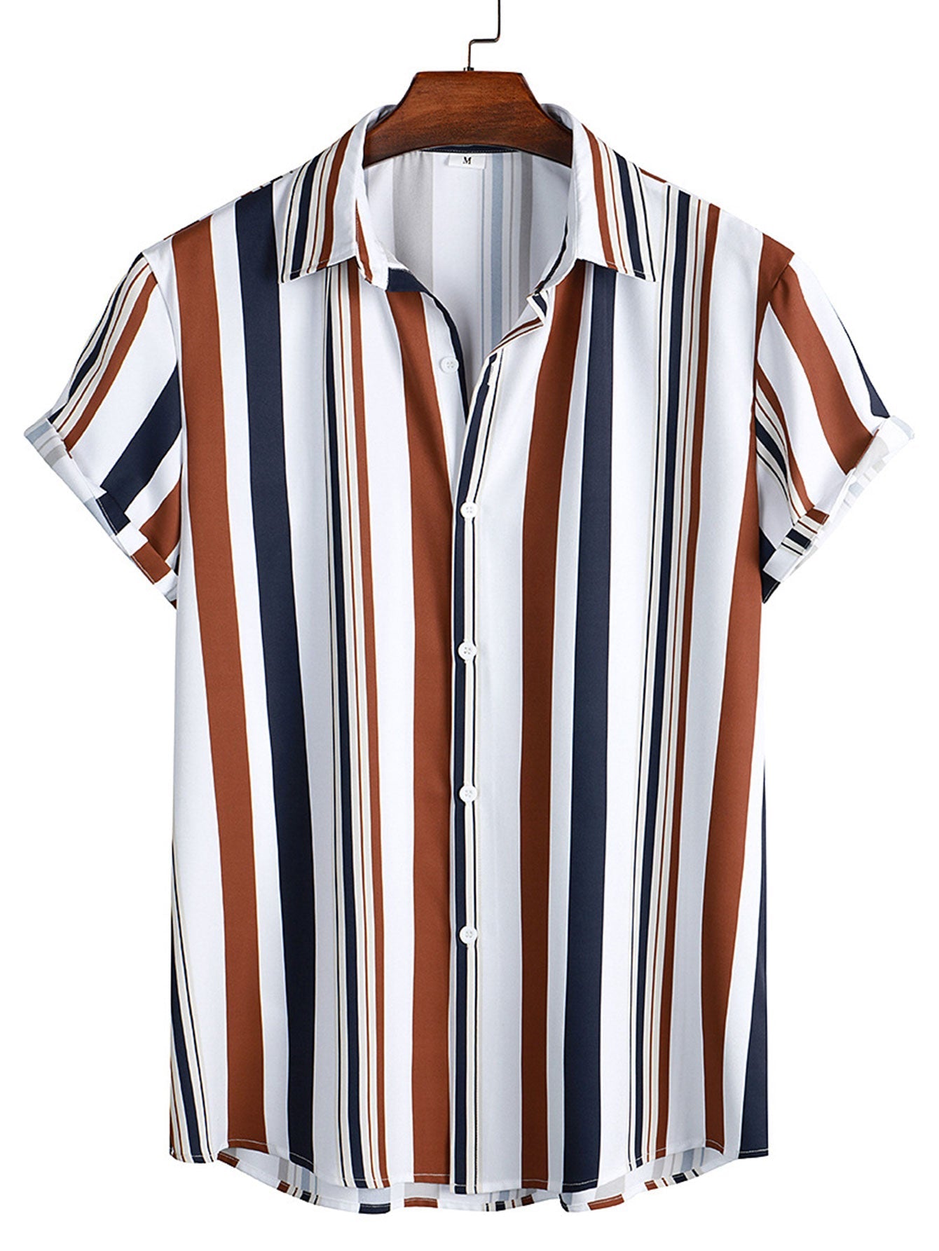 Colored Striped Print Shirt