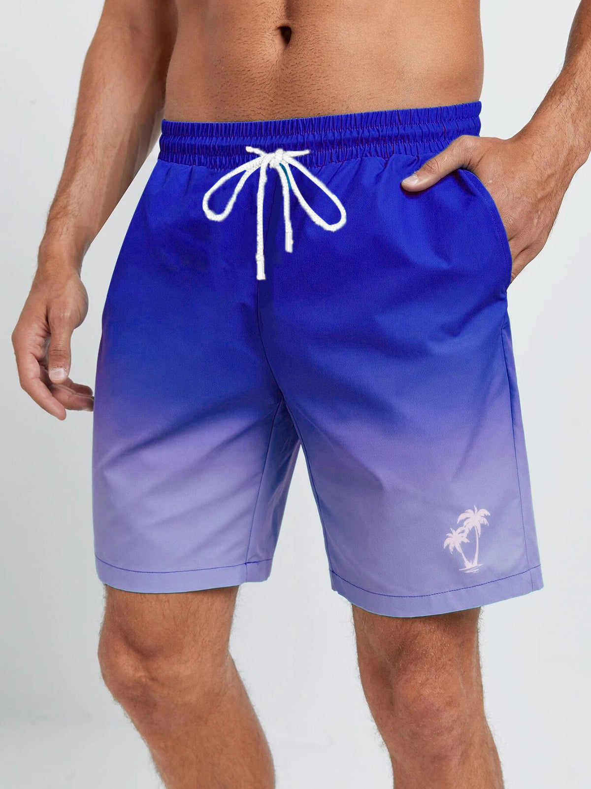 Men's Hawaiian Coconut Print Comfort Shorts