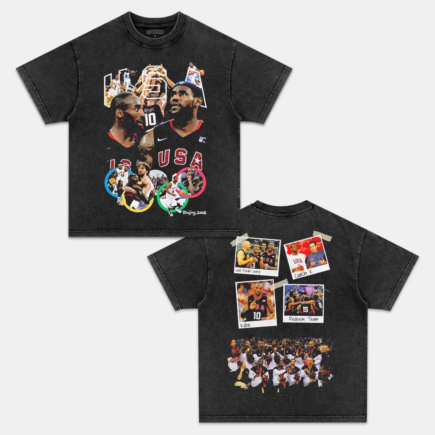 2008 USA TEAM VINTAGE TEE 2
