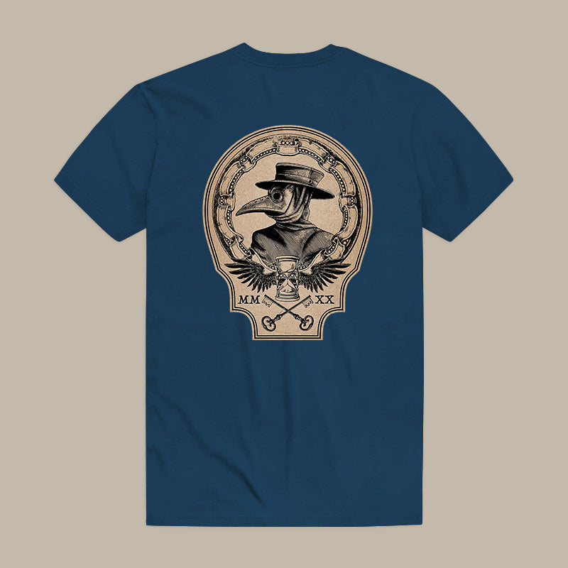 Vintage Plague Doctor Print Men's T-shirt