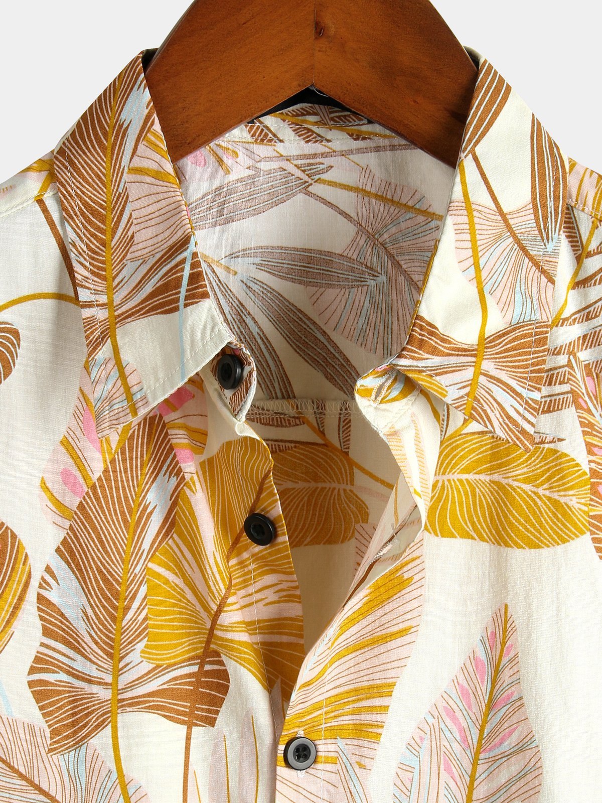 Men's Floral Print Cotton Casual & Breathable Tropical Hawaiian Shirt