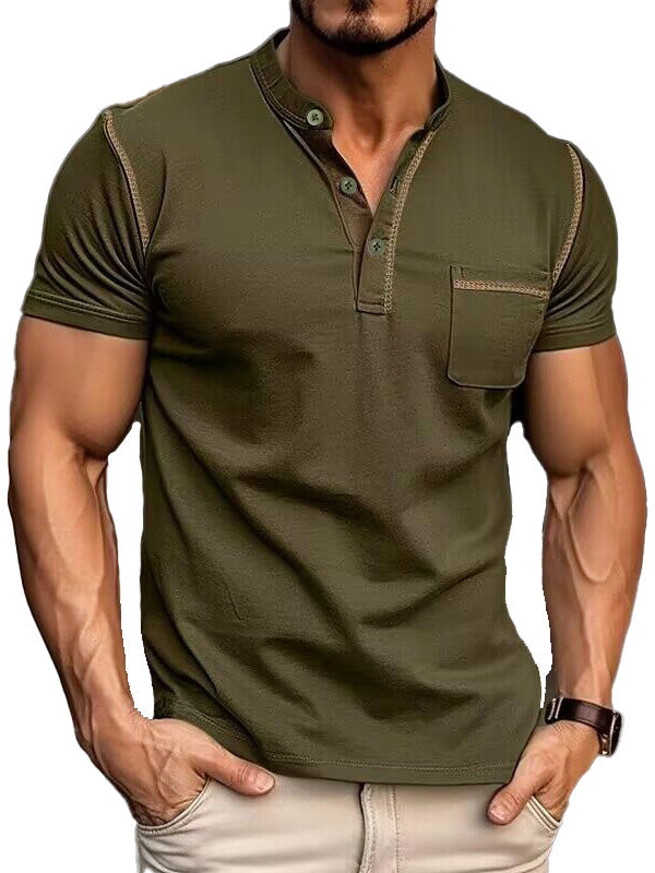 Men's Fashion Cotton Short Sleeve Polo Shirt-Tomanvery