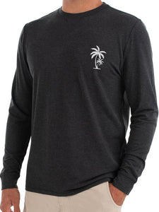 Men's Fashion Casual Coconut Print Long Sleeve Bottoming T-Shirt