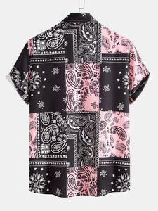 Paisley Print Button Up Shirt #Random pattern design#