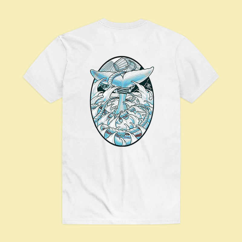 Whale Catching Printed Men's T-shirt