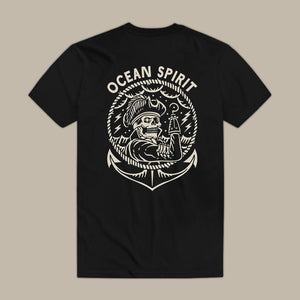 Ocean Spirit Skull Printed Men's T-shirt