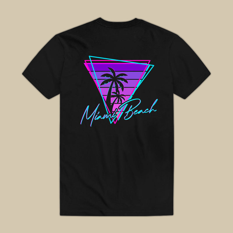 Miami Beach Printed Men's T-shirt