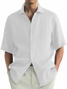 Men's Hawaiian Casual Basic Short Sleeve Shirt