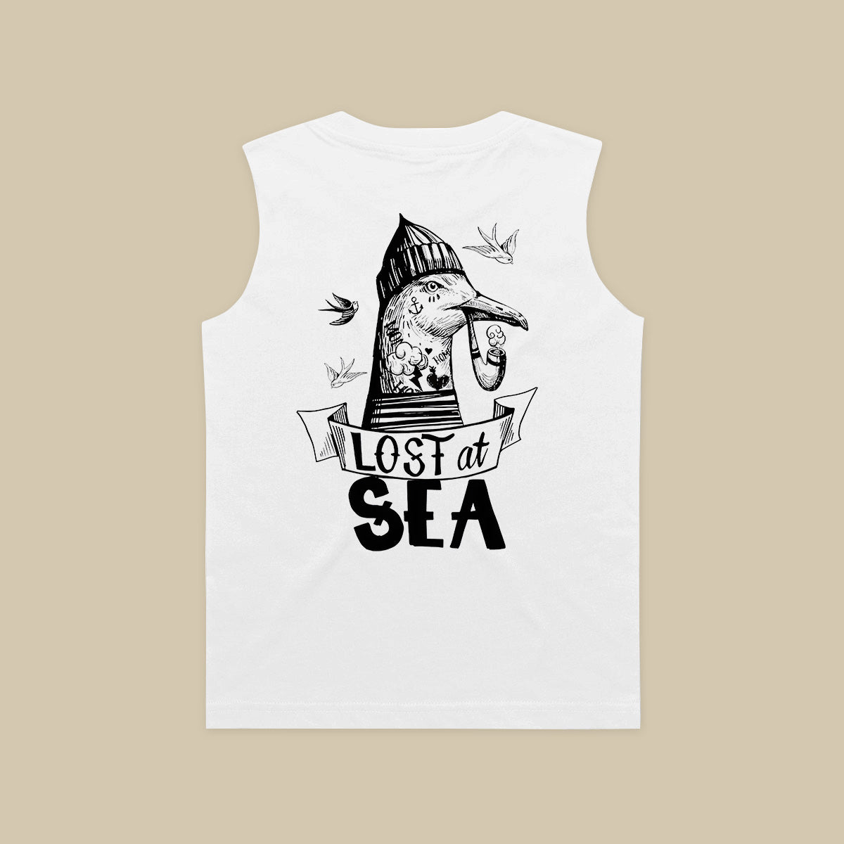 Lost At Sea Printed Men's Tank