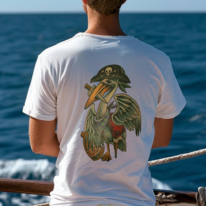 Pirate Pelican Printed Men's T-shirt