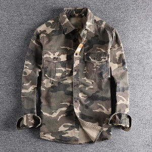 MEN'S WASHED CAMO CARGO SHIRT 88116439M