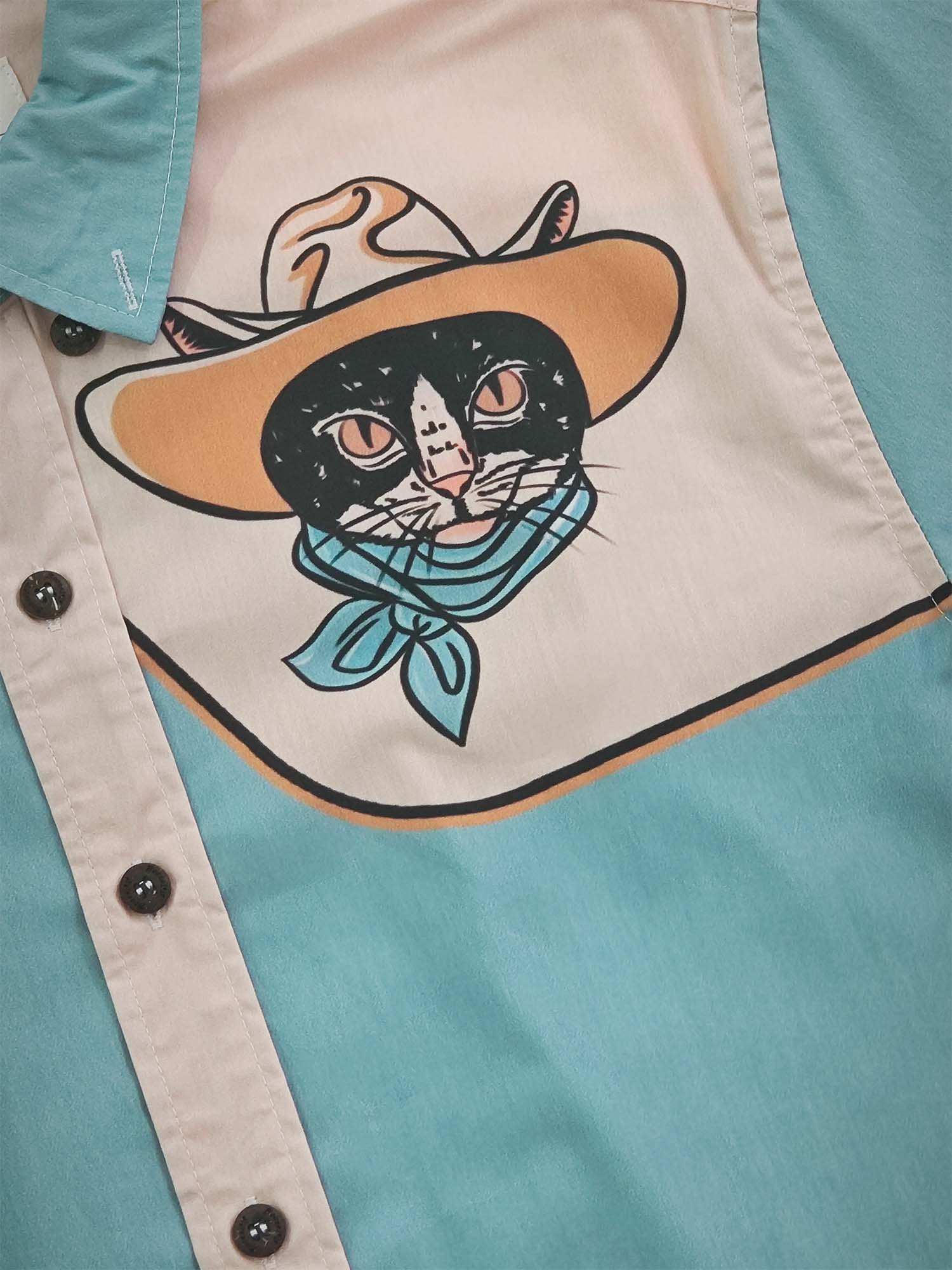 Cowboy Cat - 100% Cotton Shirt