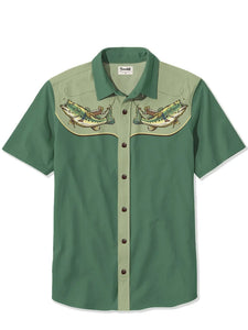 Western Cowboy Fishing - 100% Cotton Shirt