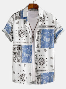 Paisley Print Button Up Shirt #Random pattern design#