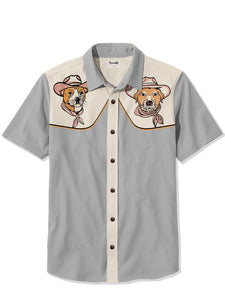 Cowboy Dog - 100% Cotton Shirt