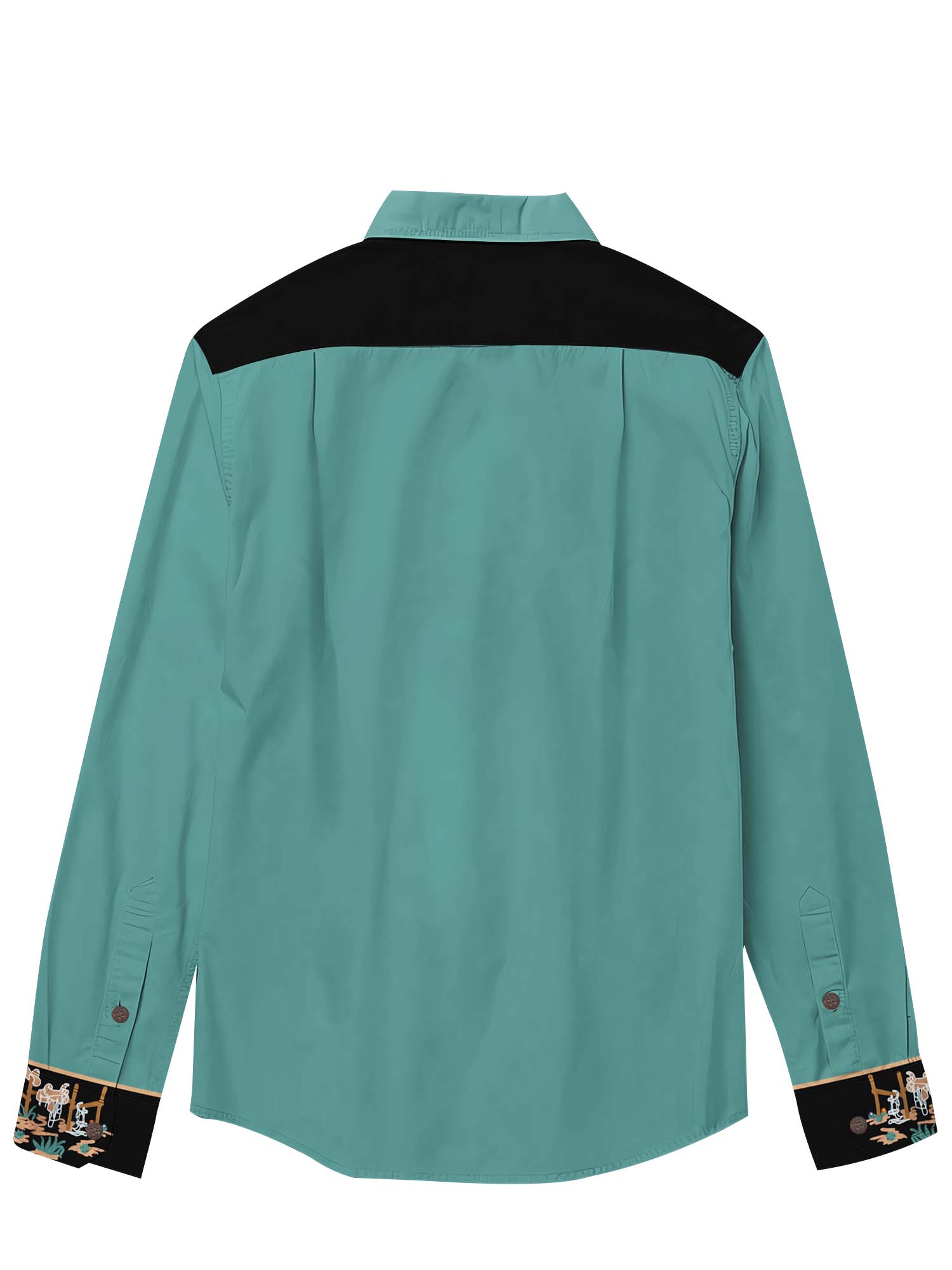 Western Cactus - 100% Cotton Long Sleeves Shirt