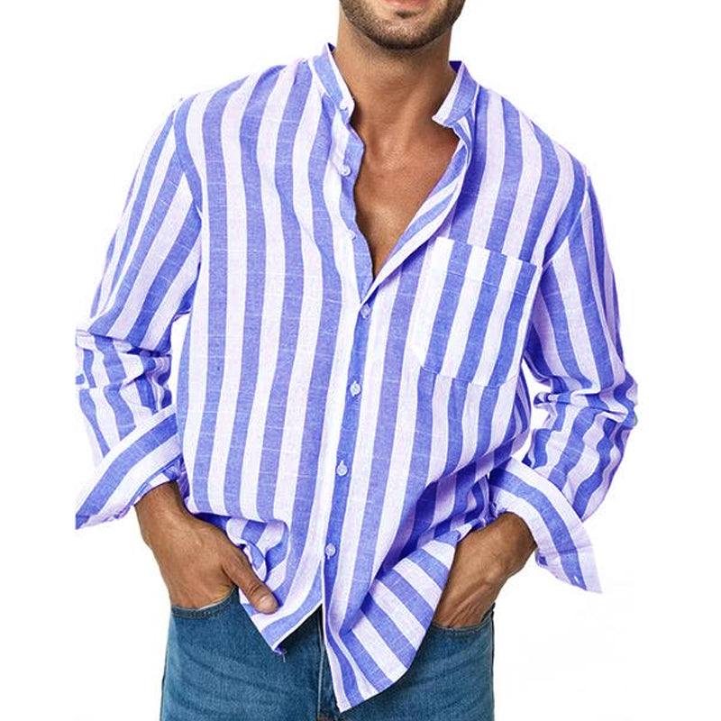 Men's Resort Stripe Short Sleeve Shirt 52193542X