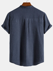 Man striped Henley Shirts