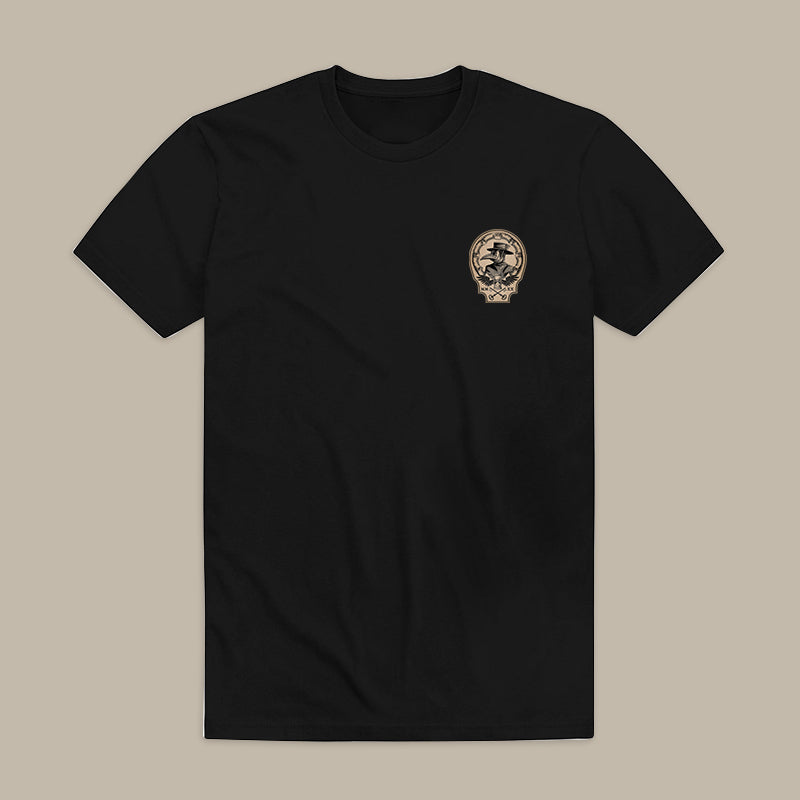 Vintage Plague Doctor Print Men's T-shirt
