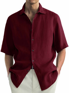 Men's Hawaiian Casual Basic Short Sleeve Shirt