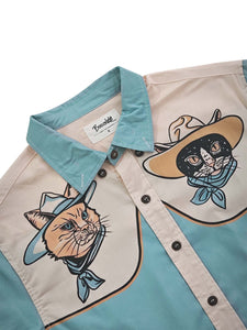 Cowboy Cat - 100% Cotton Shirt