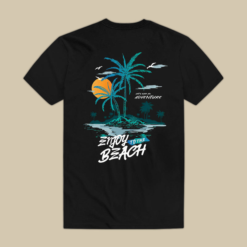 Enjoy To The Beach Printed Men's T-shirt