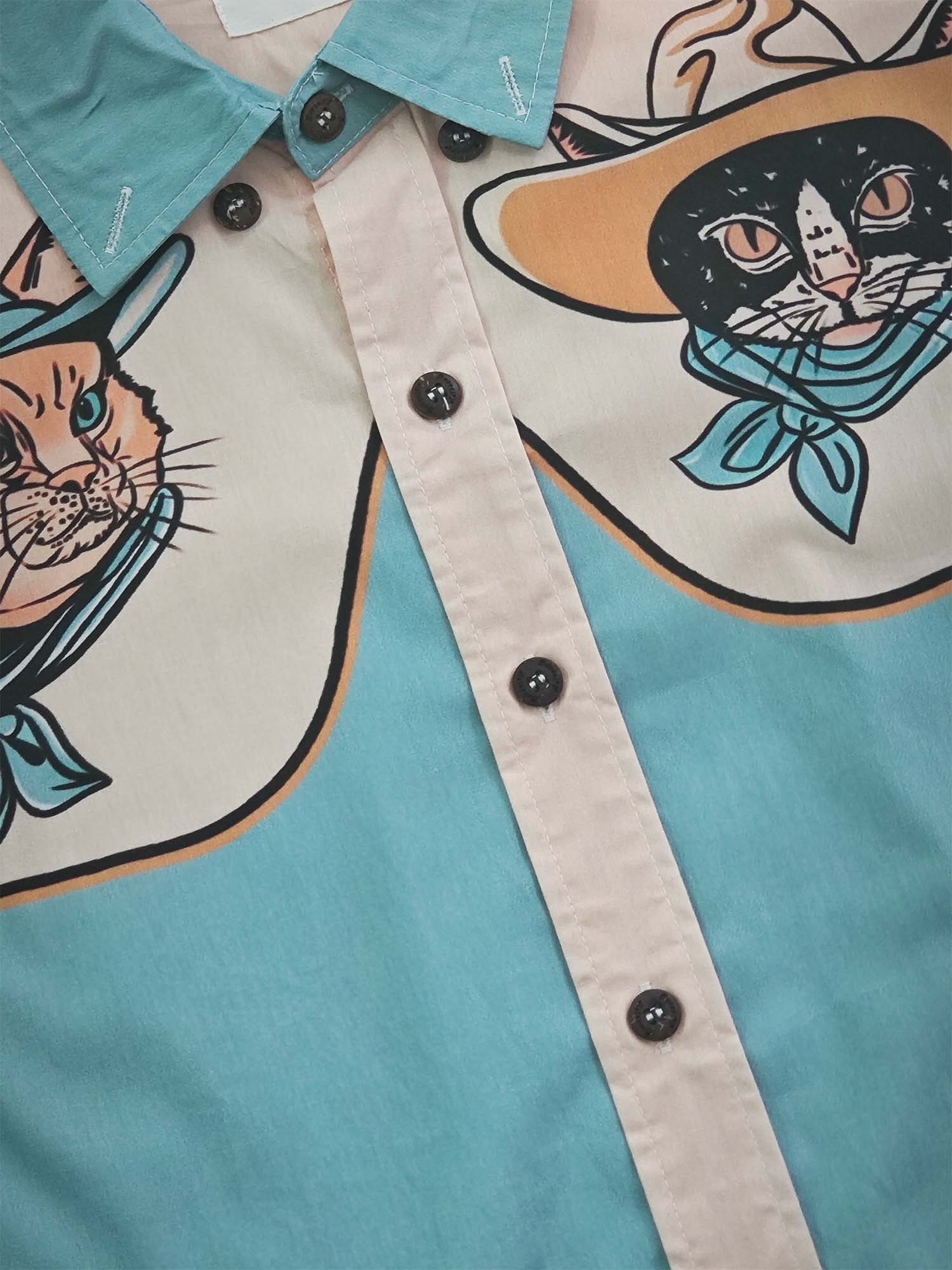 Cowboy Cat - 100% Cotton Shirt