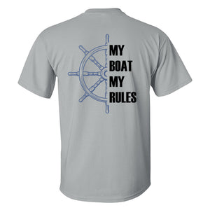 My Boat My Rules Printed Men's T-shirt