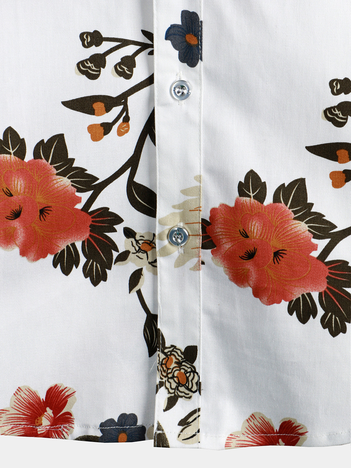 Men's Casual Floral Print Short Sleeve Shirt