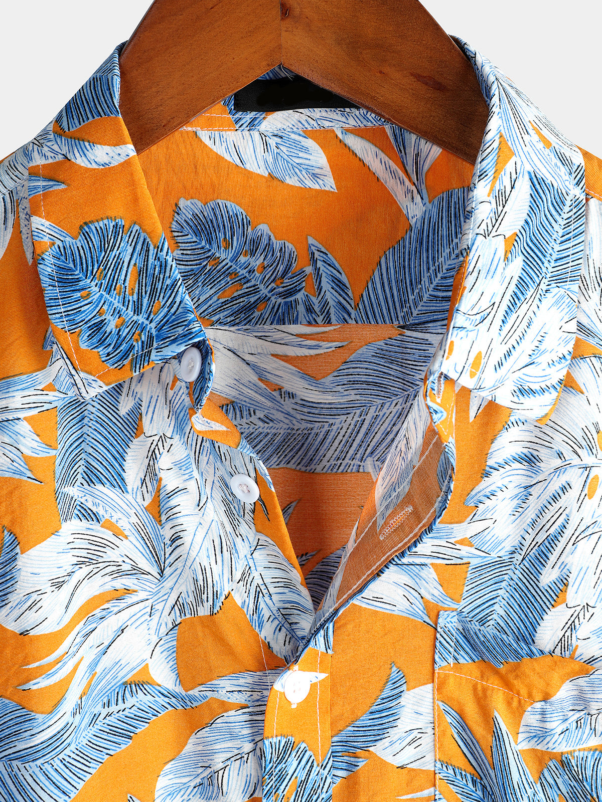 Men's Floral Print Cotton Casual & Breathable Tropical Hawaiian Shirt