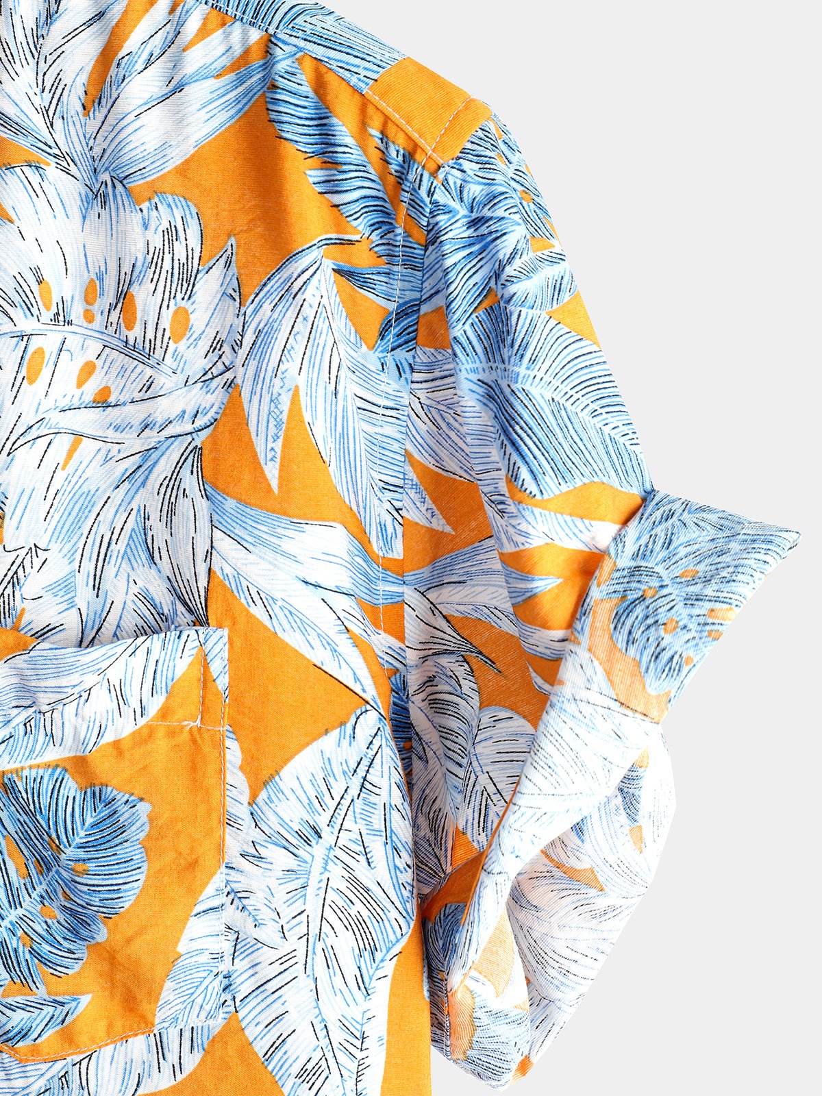 Men's Floral Print Cotton Casual & Breathable Tropical Hawaiian Shirt