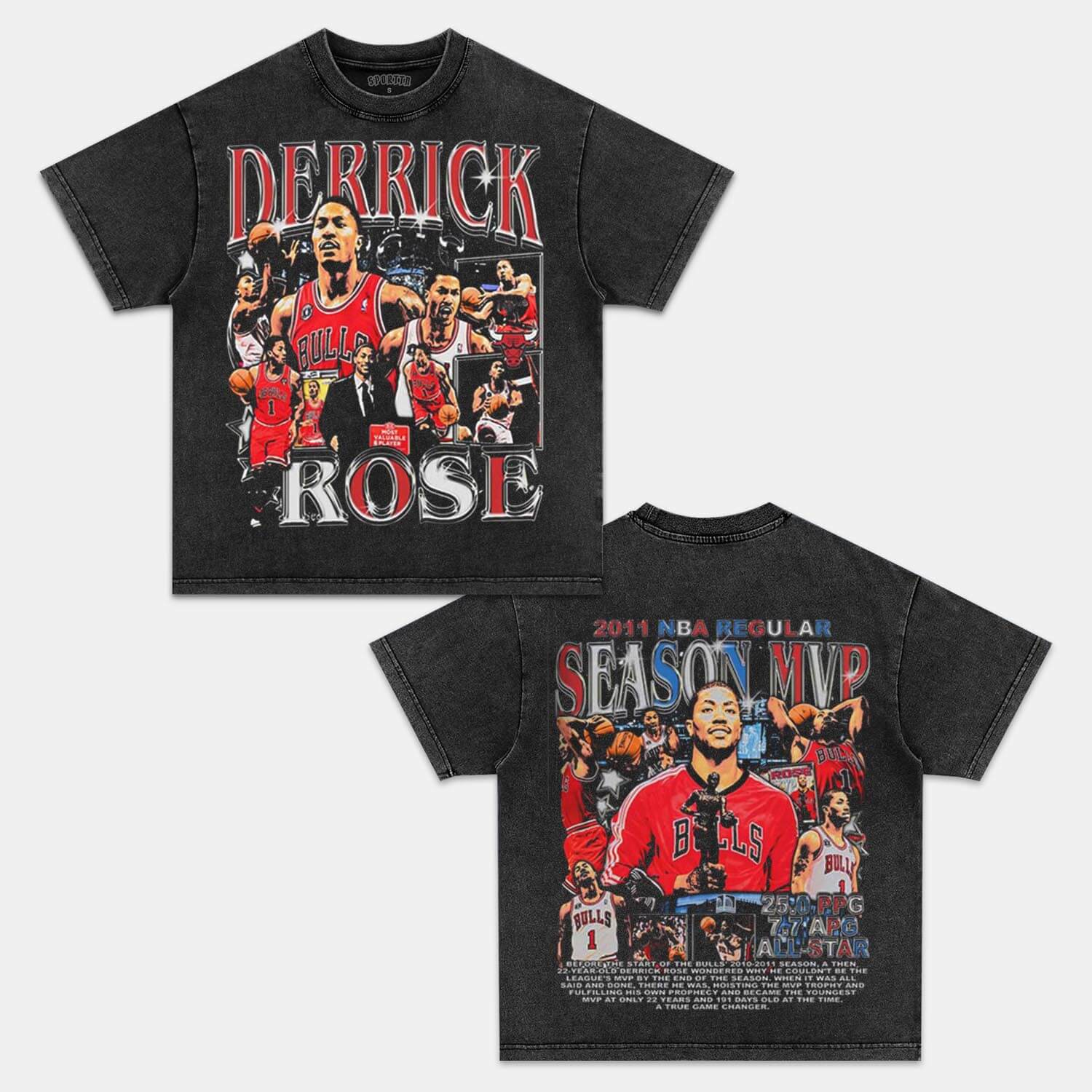 DERRICK ROSE VINTAGE TEE